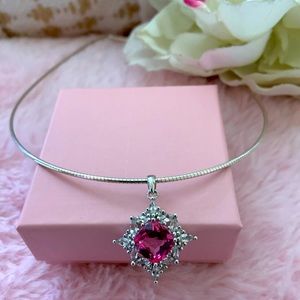 Pink Topaz Necklace